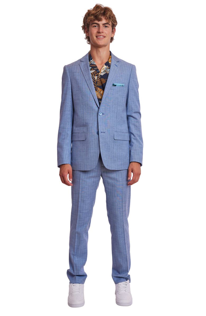 PAISLEY & GRAY Dover Slim Fit Vertical Stripe Sport Coat, Alternate, color, French Blue Stripes