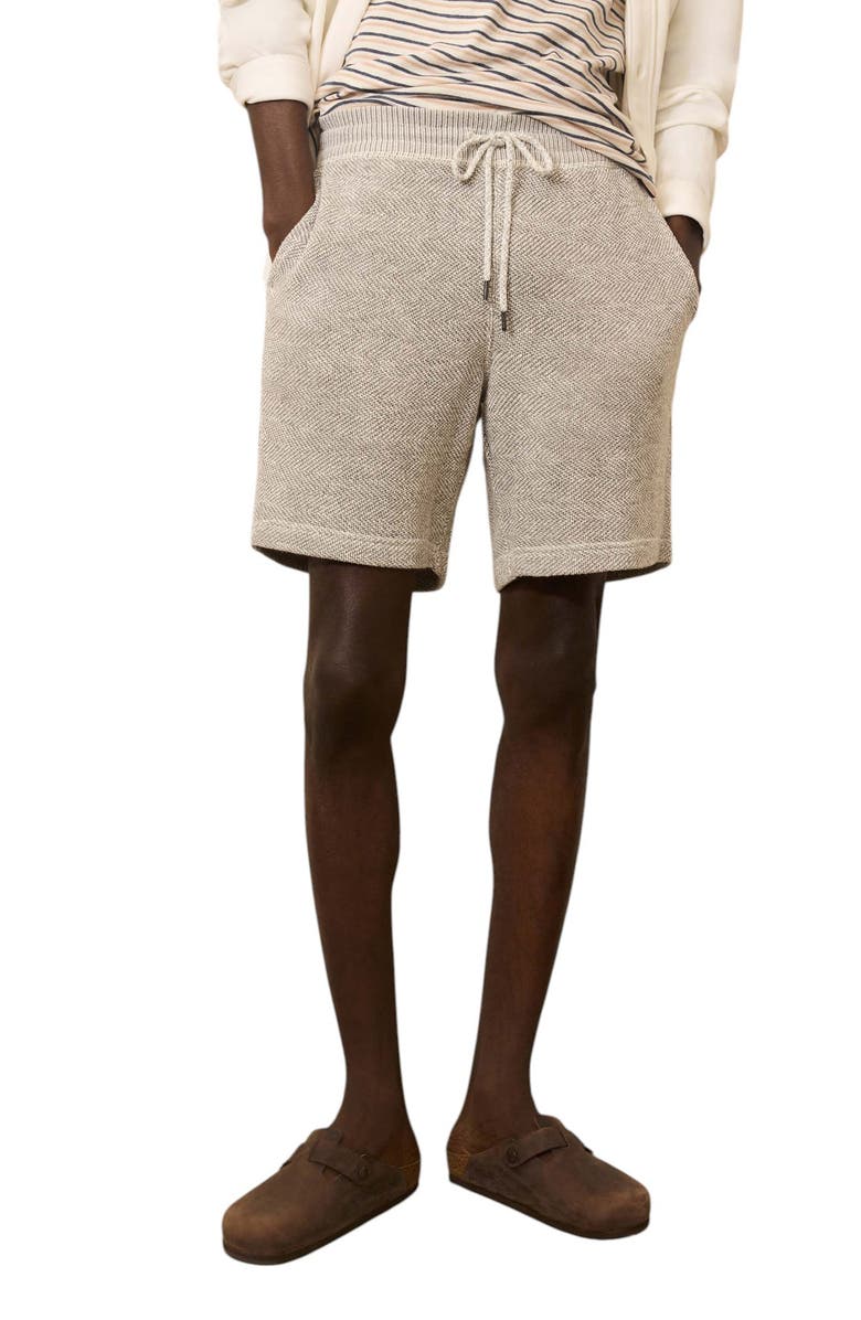 Faherty White Water Organic Cotton Blend Drawstring Shorts, Main, color, 