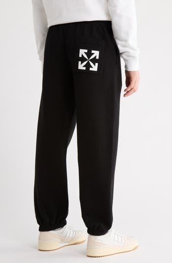 Off-White Slim Fit Single Arrow Cotton Sweatpants