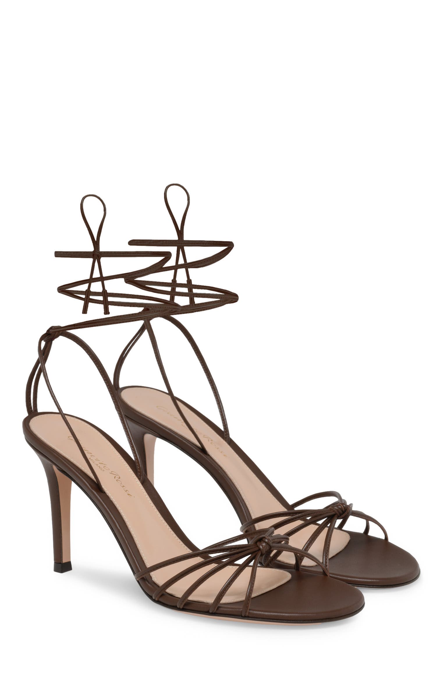 Gwyneth 85 Sandals, Alternate, color, Brown Nappa