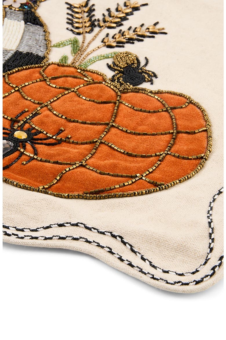 Pumpkin and Crow Table Runner, Alternate, color, MULTI