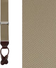 Trafalgar Big & Tall Hudson Solid Button End Suspenders (braces)