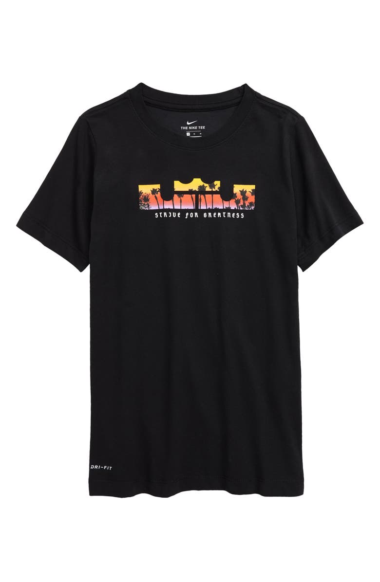 Nike Kids' Dri-FIT LeBron James Graphic Tee, Main, color, 