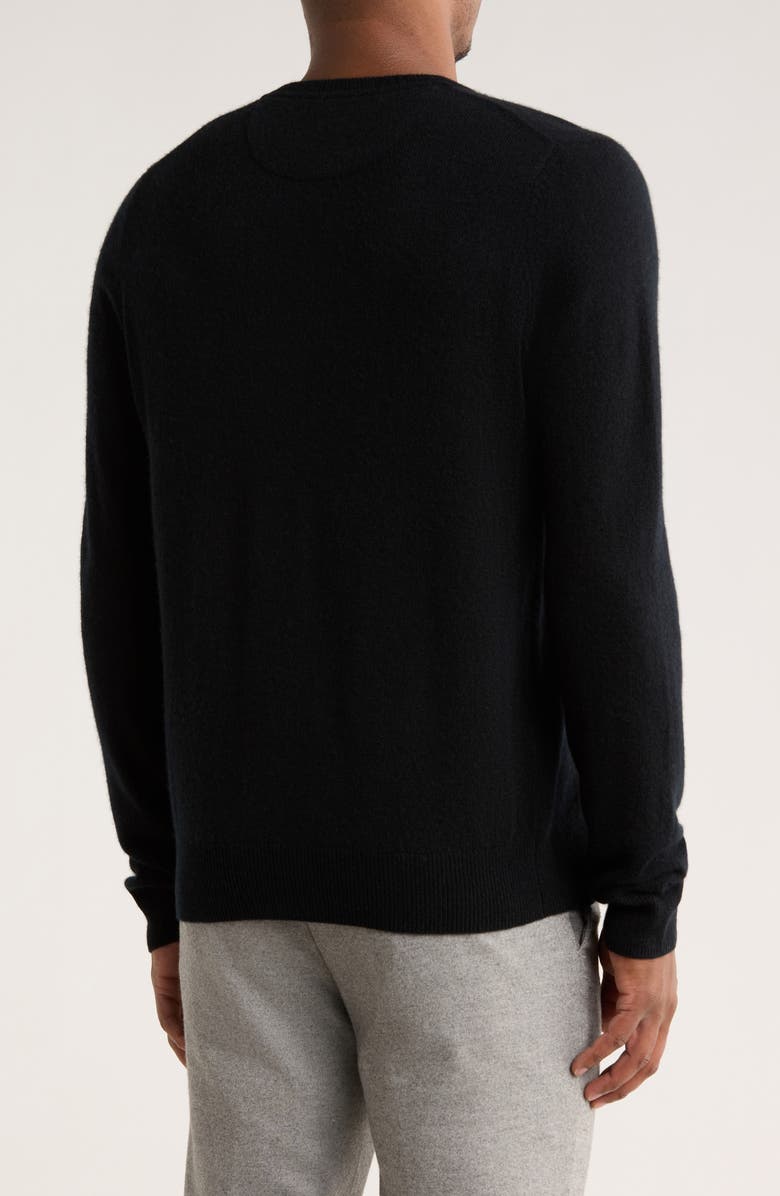 Nordstrom V-Neck Cashmere Sweater, Alternate, color, Black Caviar