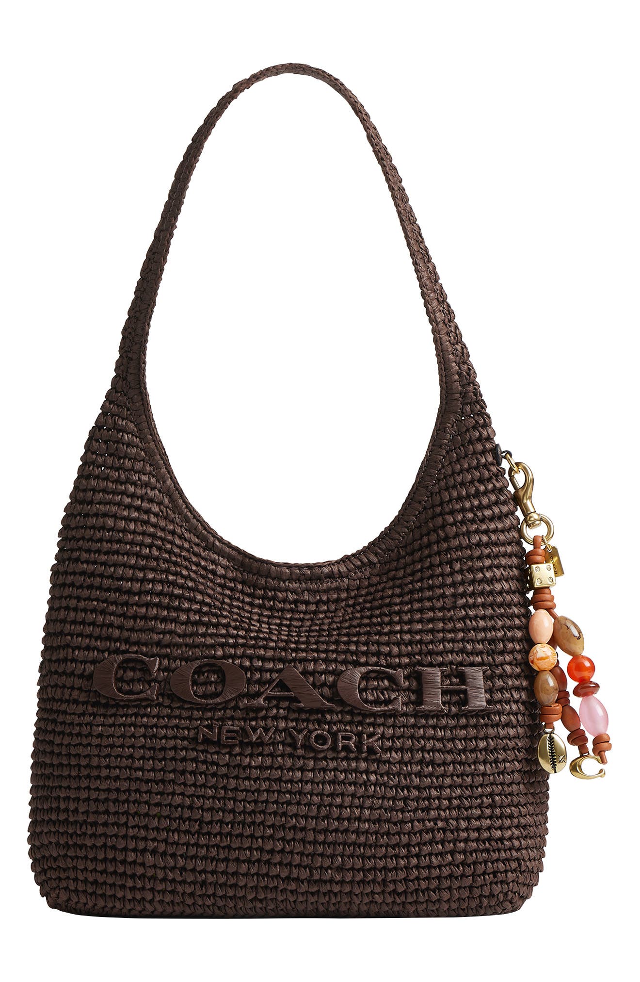 COACH Beaded Cluster Bag Charm, Alternate, color, B4/ Pink Multi