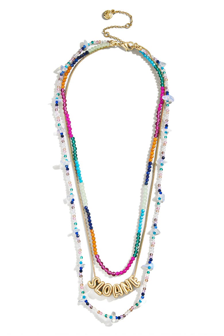 Kai Semiprecious Custom Layered Necklace, Main, color, GOLD MULTI