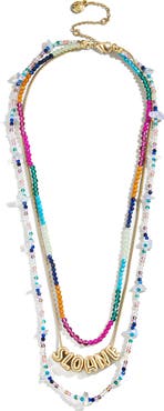 BaubleBar Kai Semiprecious Custom Layered Necklace