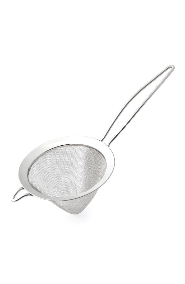 CUISIPRO 12.5 inch Cone Strainer, Stainless Steel, Main, color, Silver