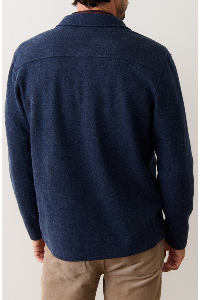 Boiled Wool Overshirt, Alternate, color, NAVY