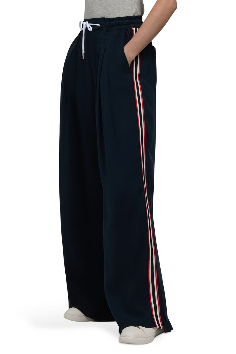 Wide Leg Drawcord Pant, Main, color, NAVY