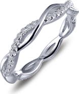 Lafonn Pavé Simulated Diamond Twist Eternity Ring