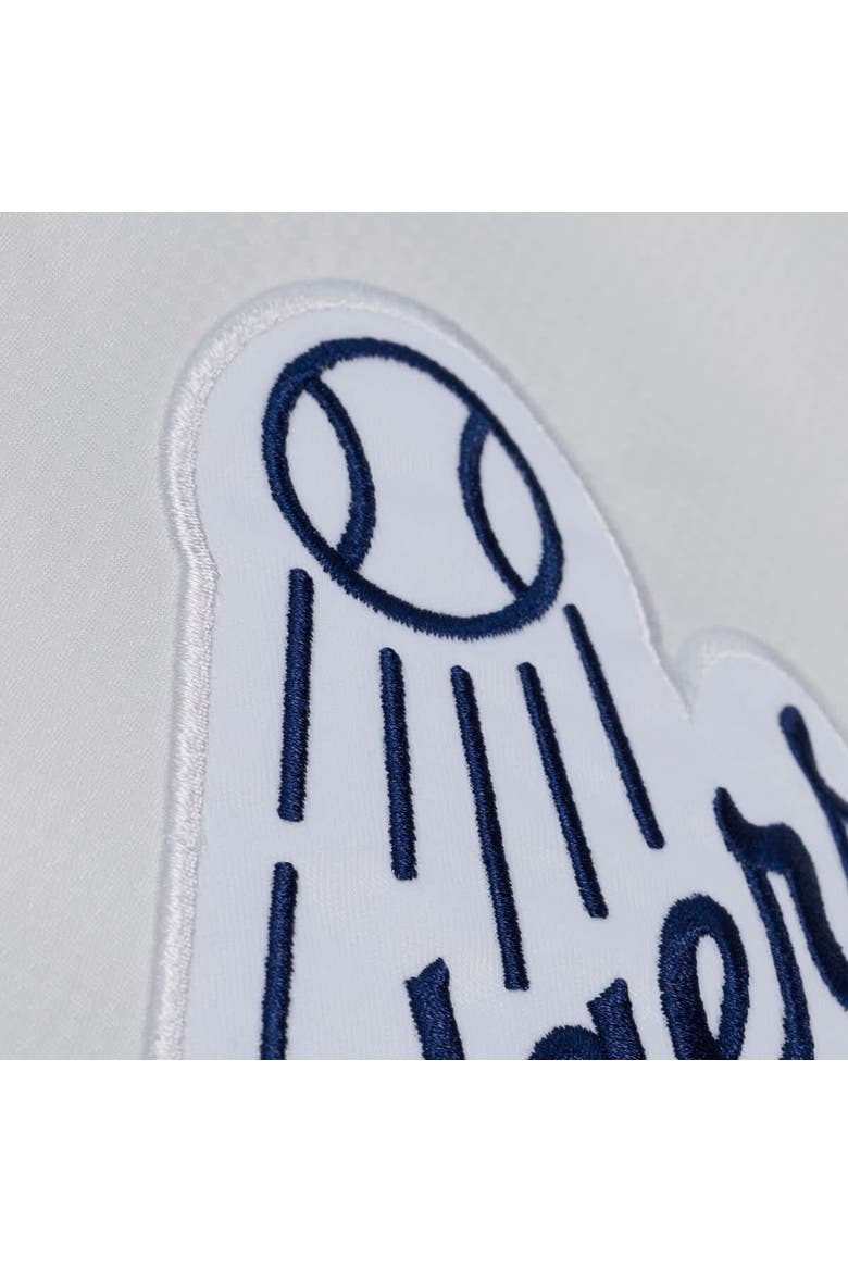 Men's Mitchell & Ness White Los Angeles Dodgers Yacht Rock Coaches Full-Snap Hooded Windbreaker Jacket, Alternate, color, White