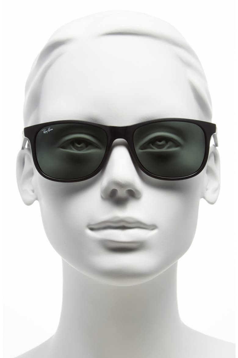 'Youngster' 55mm Sunglasses, Alternate, color, BLACK