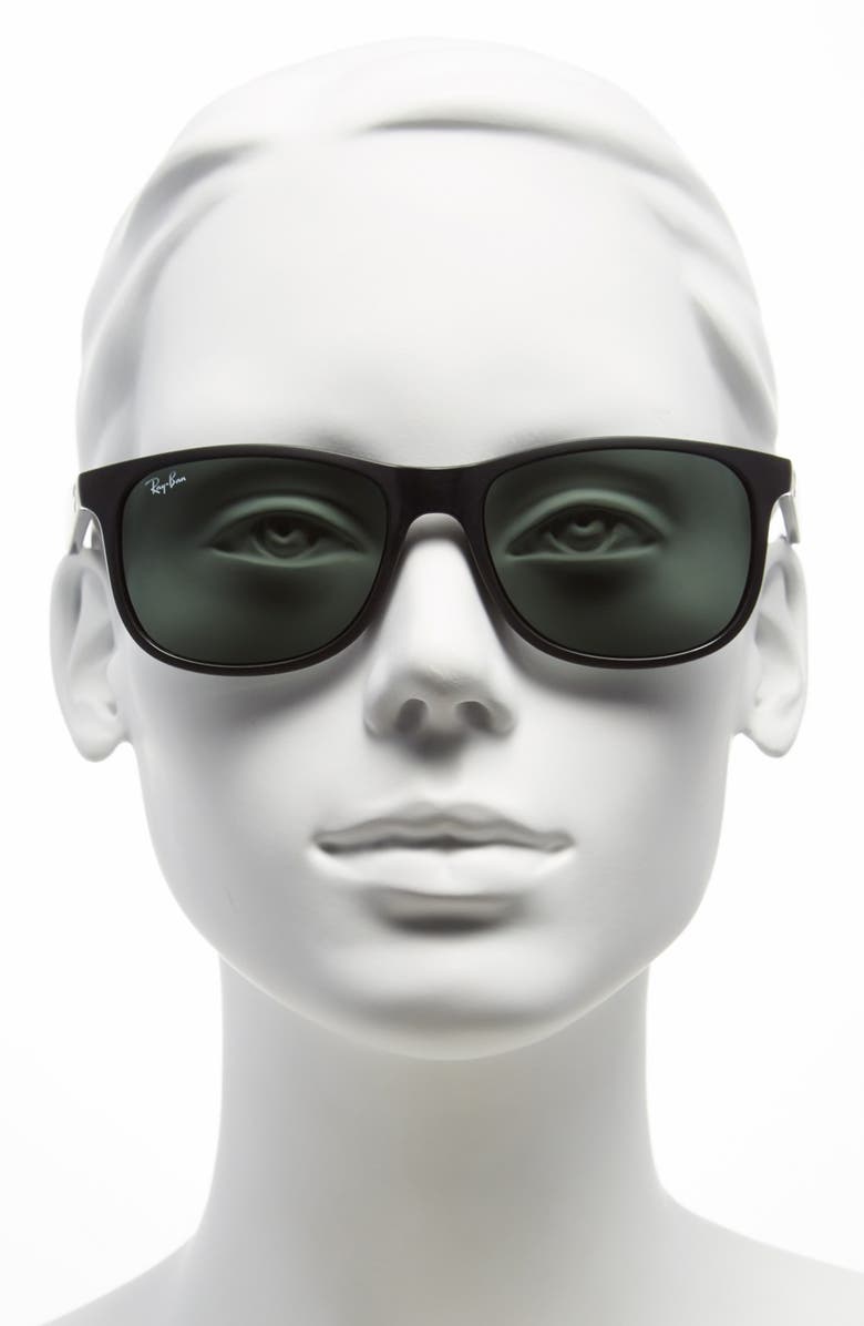 Ray-Ban 'Youngster' 55mm Sunglasses, Alternate, color, Black