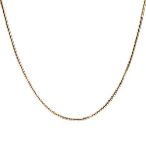 Round Herringbone Layering Necklace