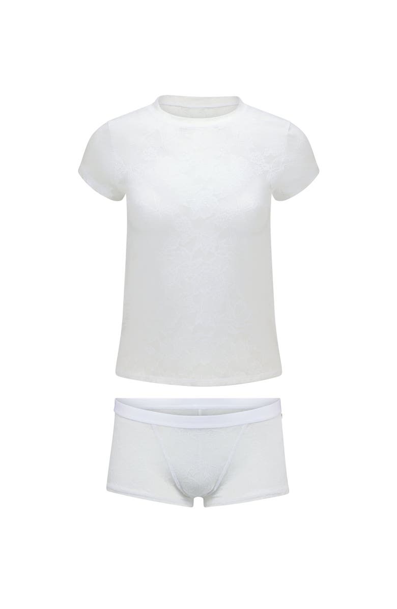 Adore Me Yoko Lounge Set, Alternate, color, White