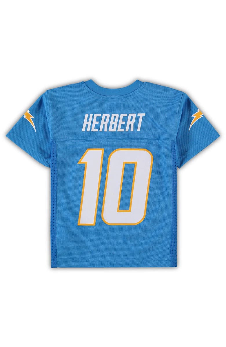 Outerstuff Preschool Justin Herbert Powder Blue Los Angeles Chargers Replica Player Jersey, Alternate, color, Powder Blue