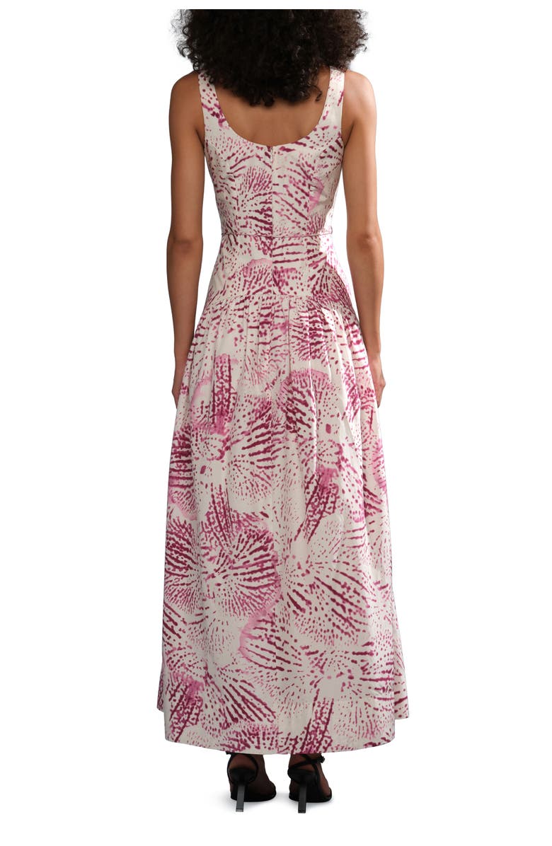AMUR Salome drop waist dress, Alternate, color, Ivory Cellular Bloom