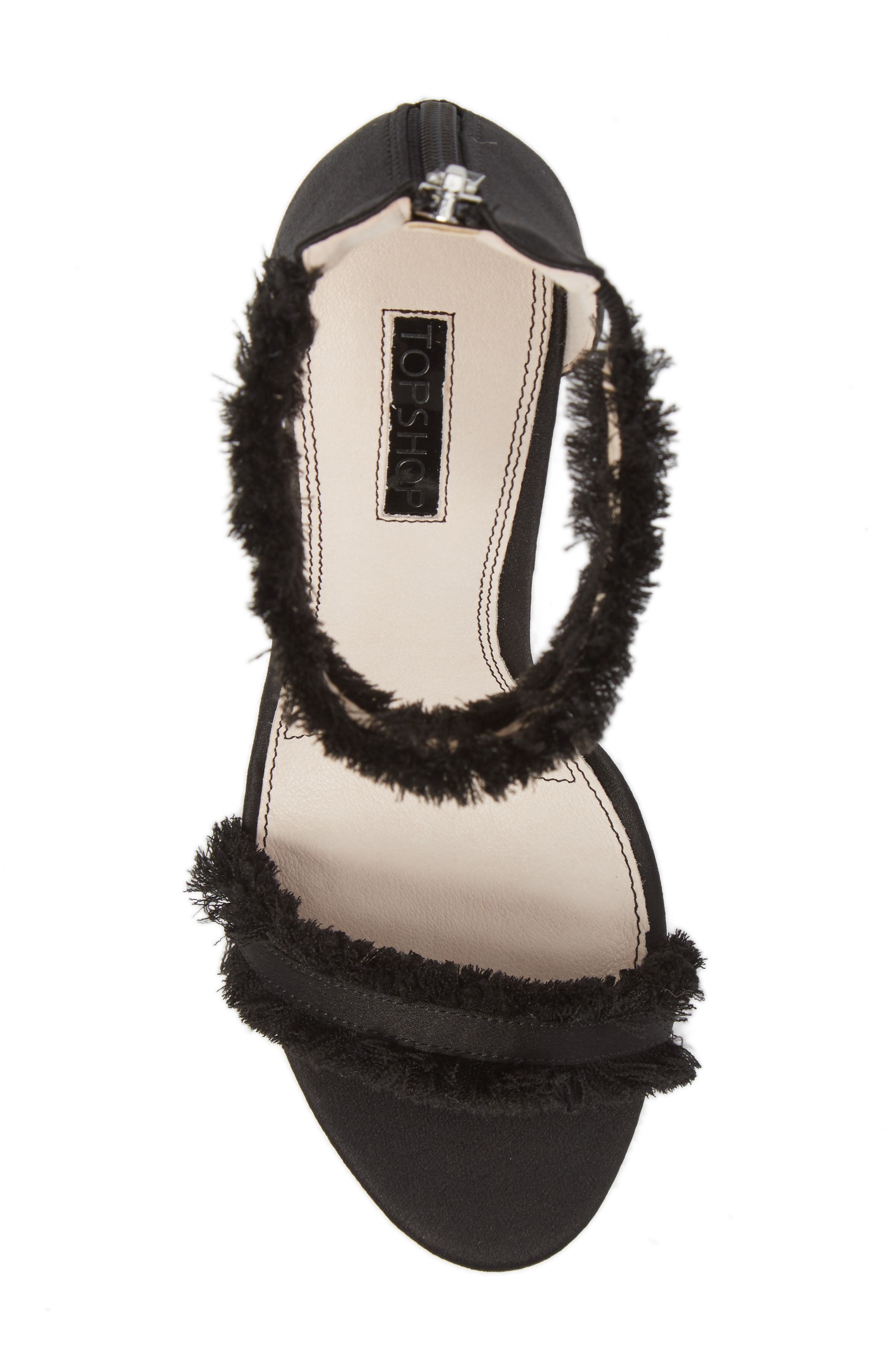 Topshop Riley Fringe Sandal, Alternate, color, 