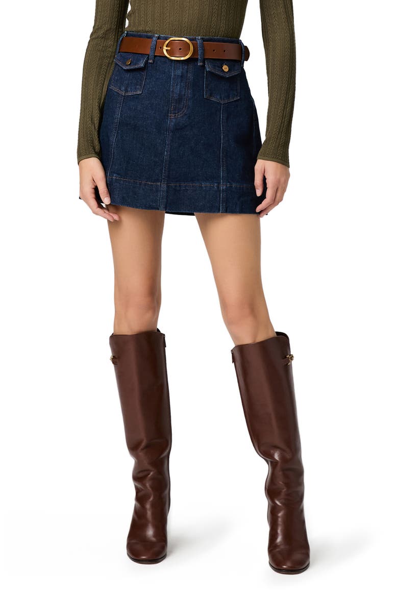Jannelle Denim Miniskirt, Main, color, MAISONETTE