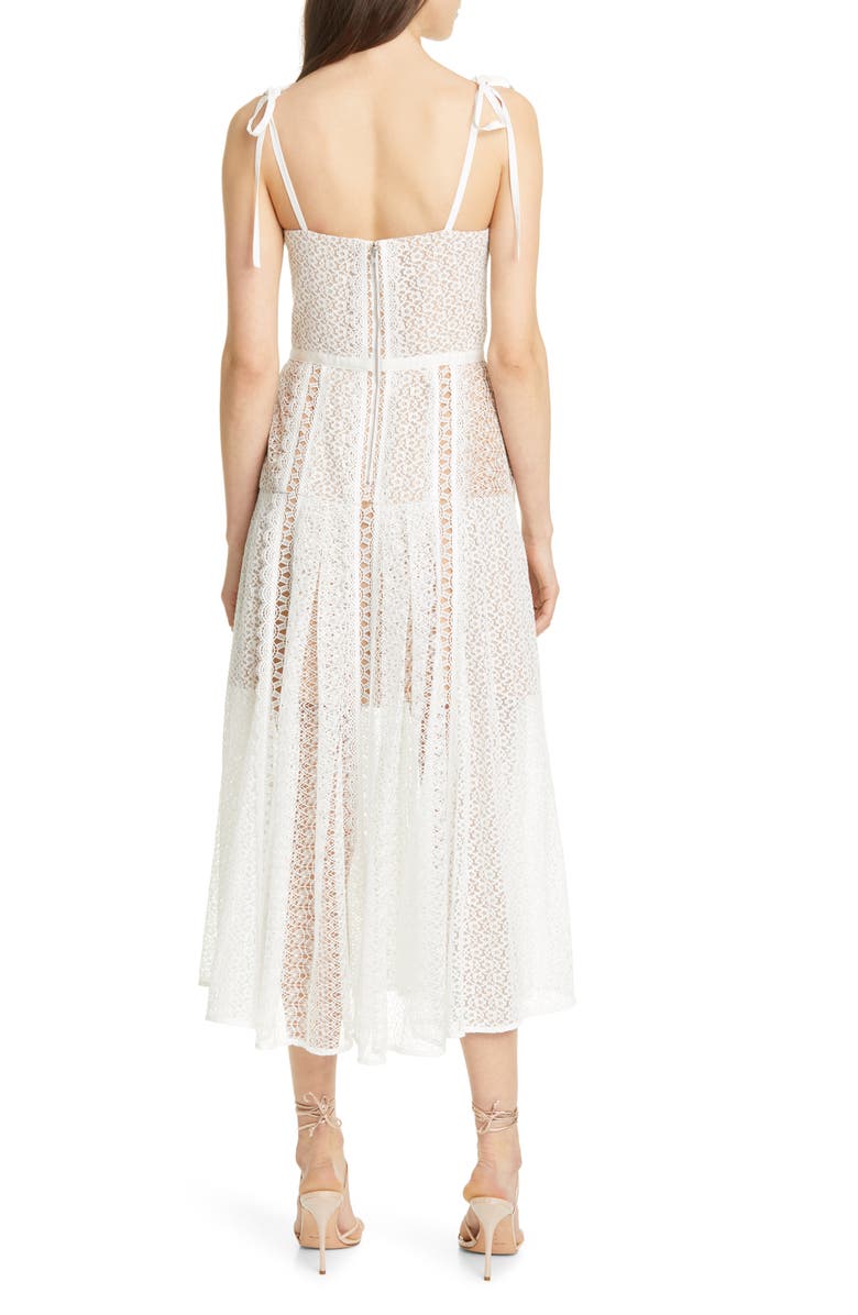 Self-Portrait Bustier Lace Sundress, Alternate, color, 