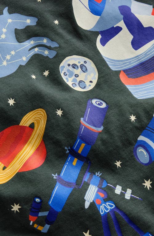 Mini Boden Kids' Space Long Sleeve Cotton Graphic T-shirt In Gray