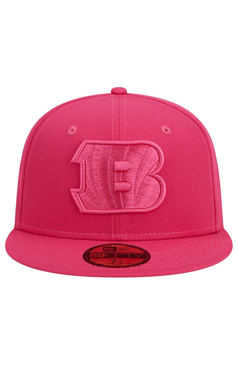 New Era Men's New Era Pink Cincinnati Bengals Color Pack 59FIFTY Fitted Hat, Alternate, color, 