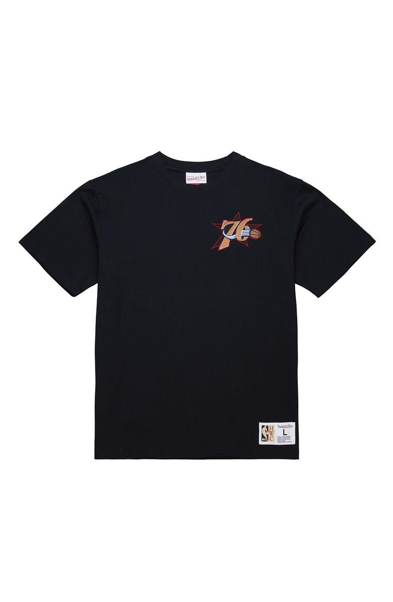 Mitchell & Ness Men's Mitchell & Ness Allen Iverson Black Philadelphia 76ers Hardwood Classics NBA Legends T-Shirt, Alternate, color, Black