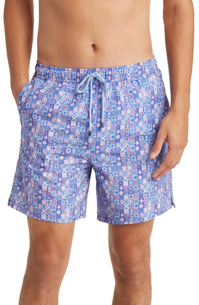 Peter Millar Mosaic Madness Swim Trunks, Main, color,