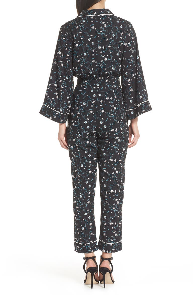 Addison Pajama Jumpsuit, Alternate, color, BLACK-GREEN