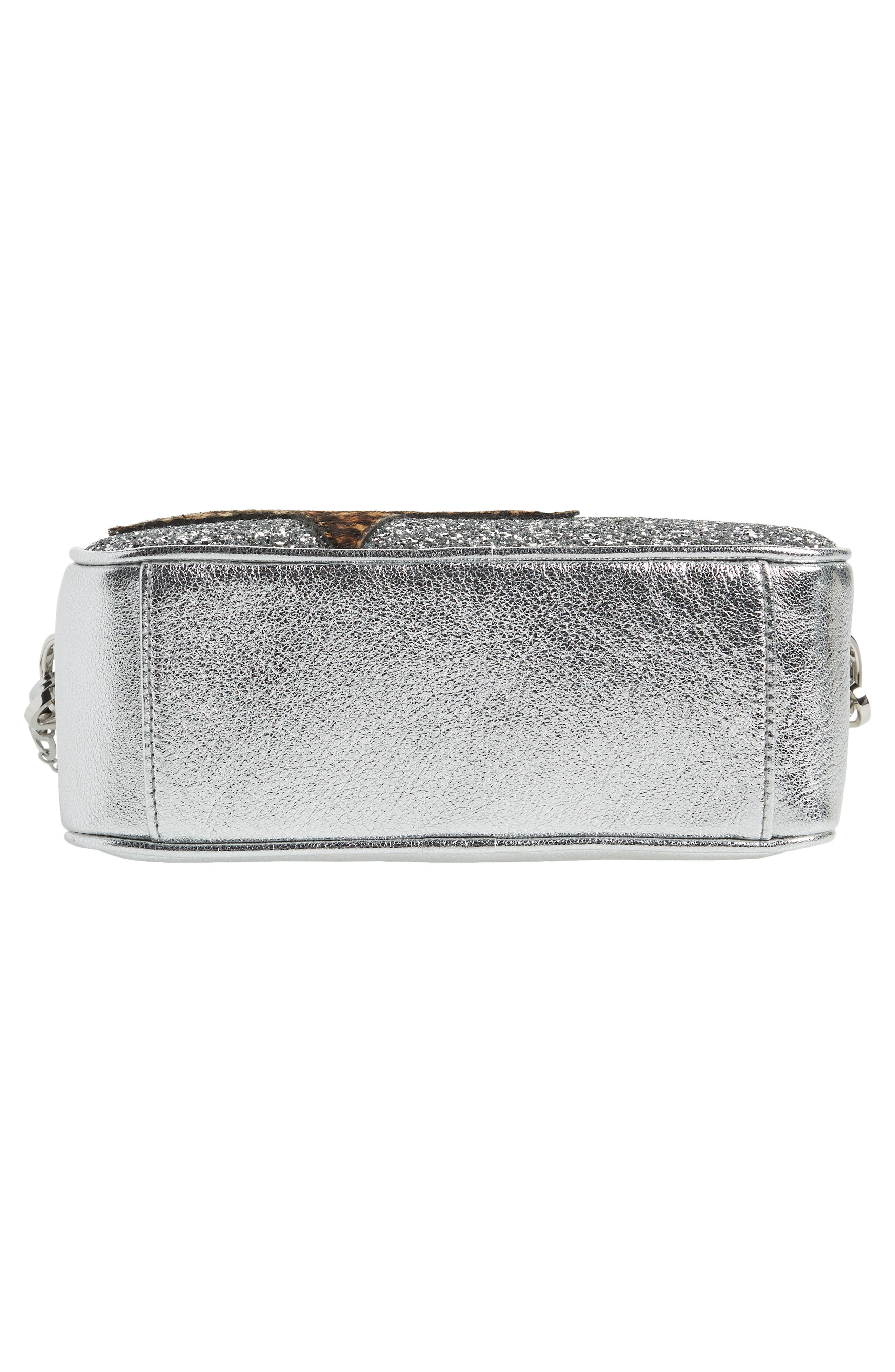 Star Genuine Calf Hair & Leather Camera Bag, Alternate, color, SILVER/ LEO 80742