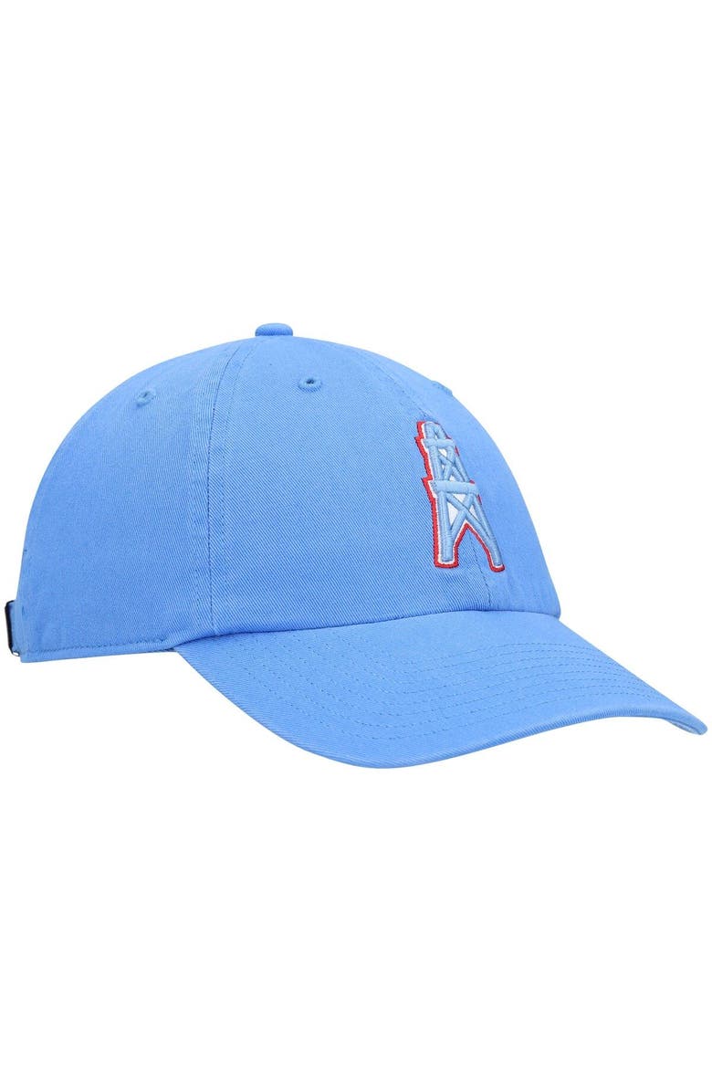 '47 Men's '47 Light Blue Houston Oilers Clean Up Legacy Adjustable Hat, Alternate, color, Light Blue