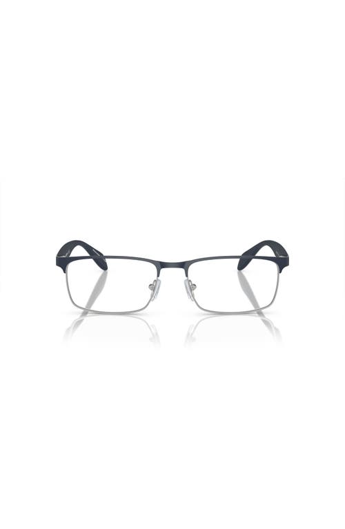 Emporio Armani 56mm Rectangle Optical Glasses In Multi