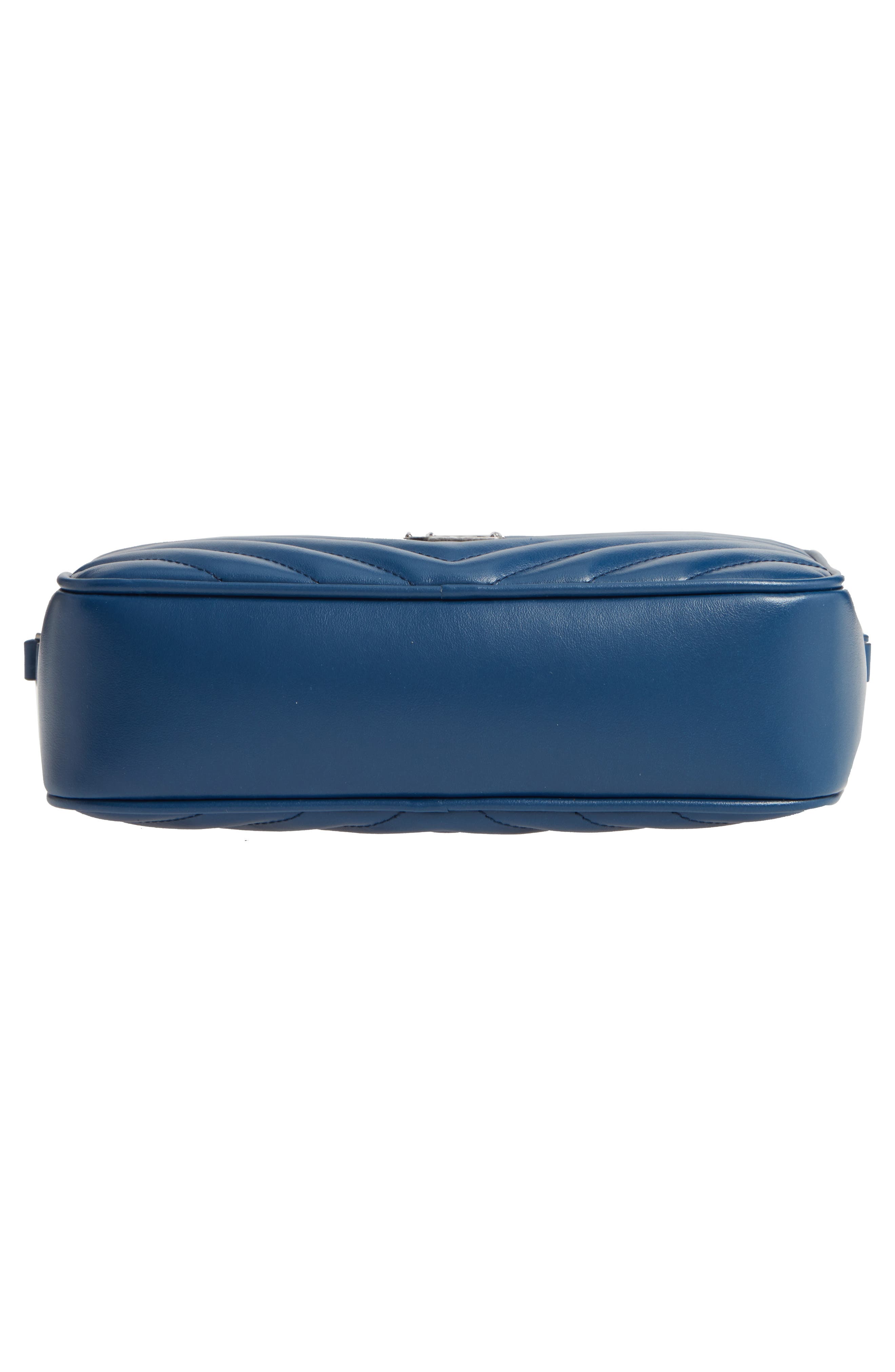 Lou Matelassé Leather Camera Bag, Alternate, color, SEA BLUE