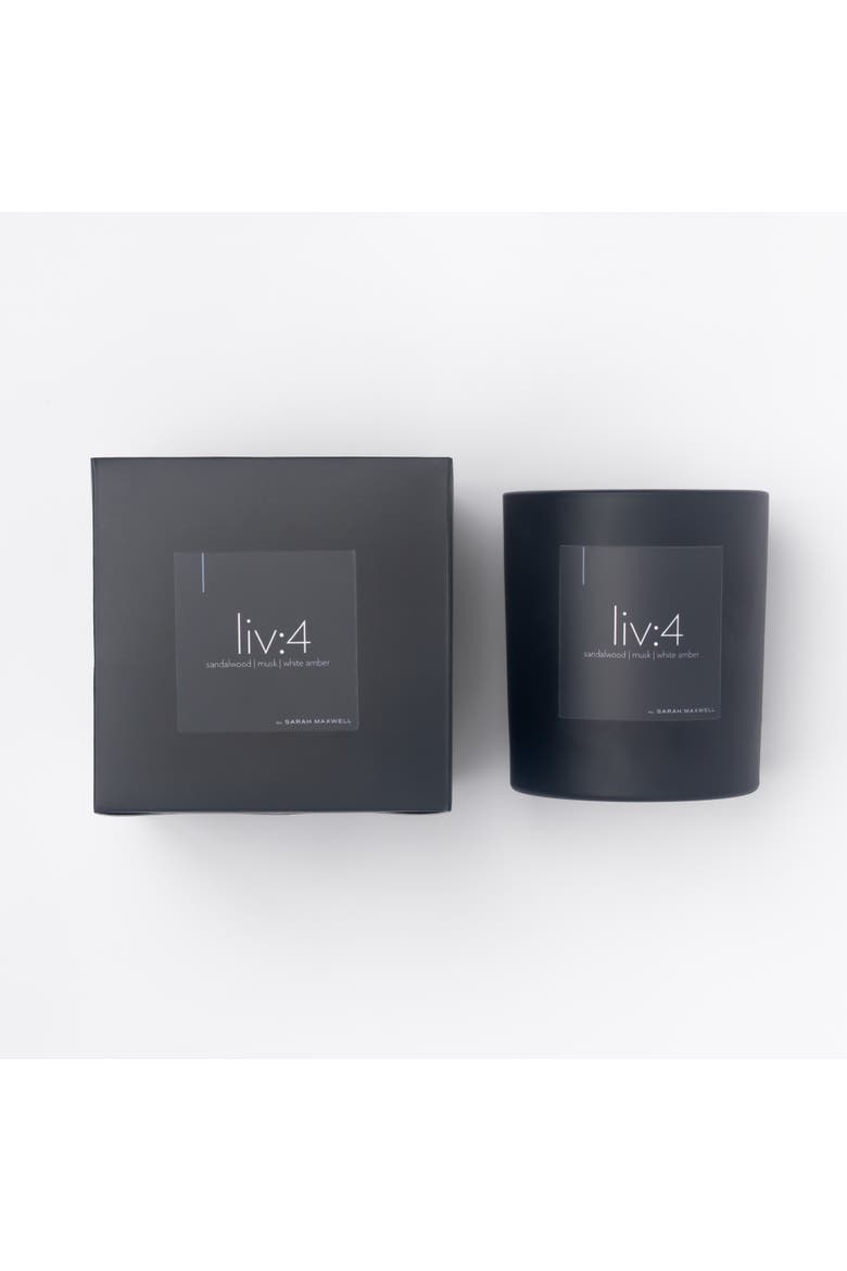 liv4 Scented Candle, Alternate, color, Black