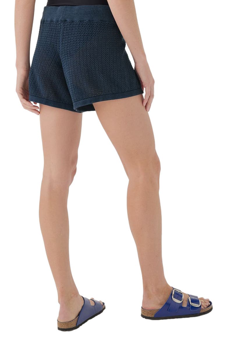 Pact Beachside Linen Crochet Short Made with Organic Cotton, Alternate, color, French Navy