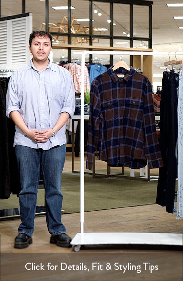 Easy Plaid Twill Shirt Jacket, sales video thumbnail