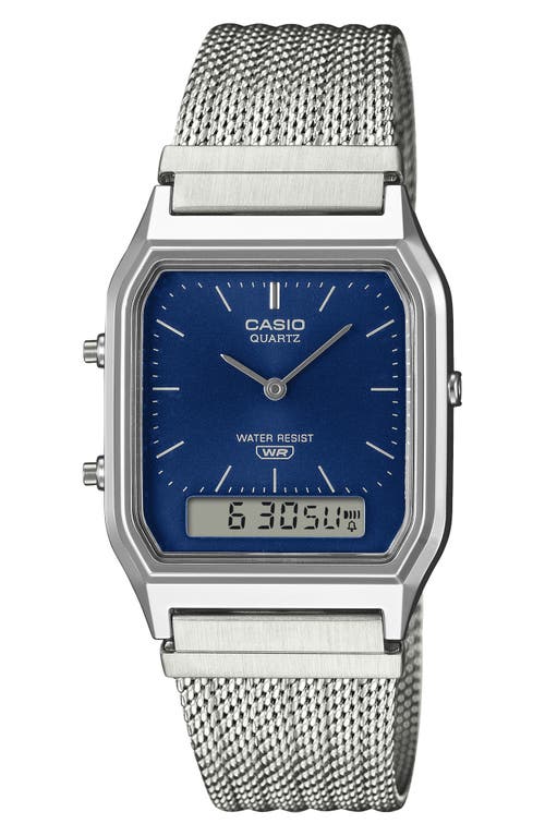 Casio Vintage Analog/digital Bracelet Watch, 38.8mm × 29.8mm In Metallic