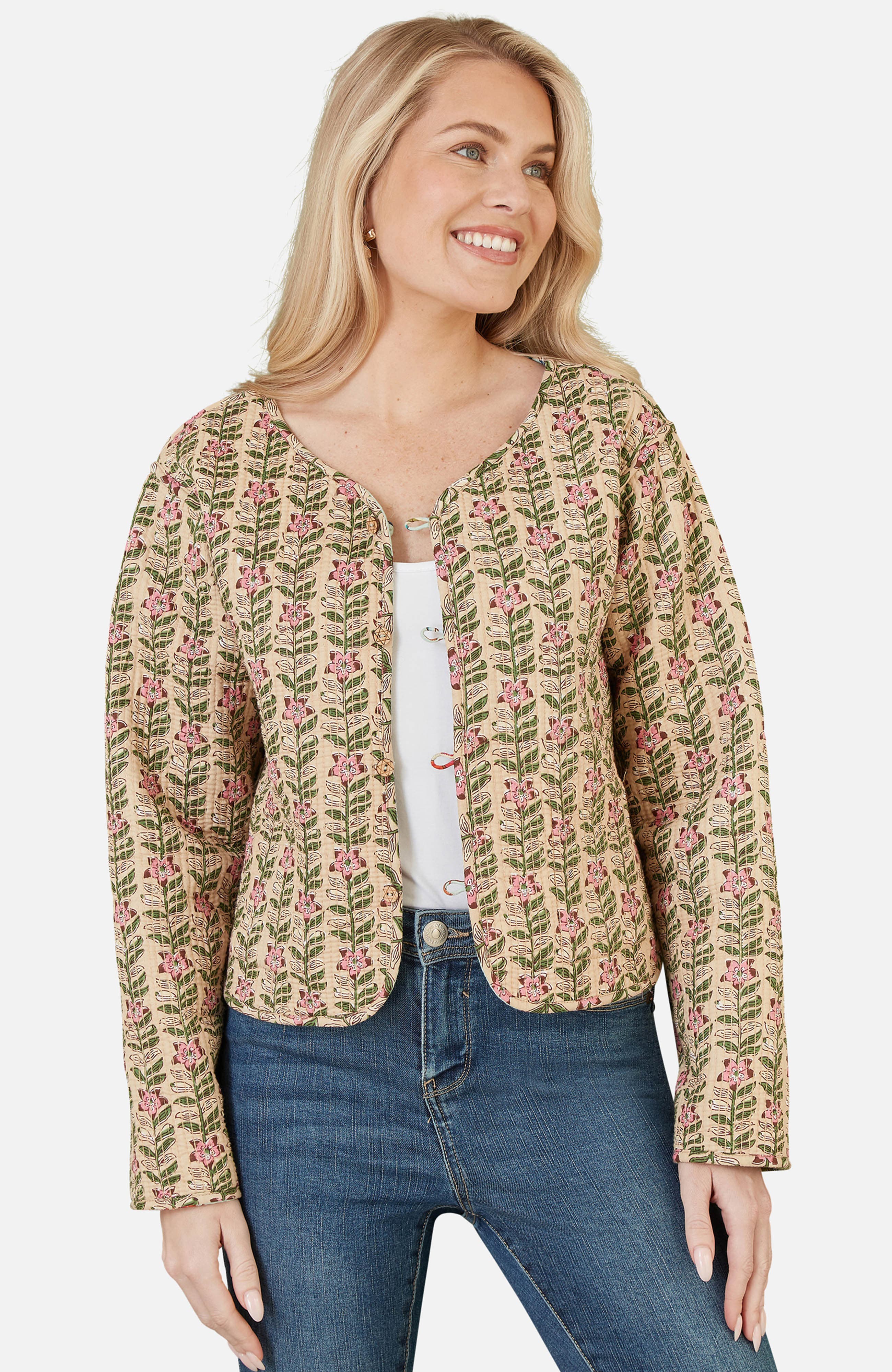 Reversible Floral Quilted Jacket - image 5