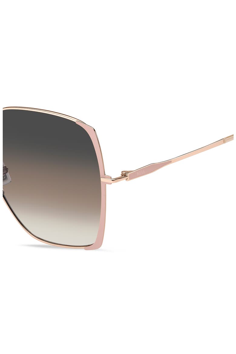 58mm Gradient Square Sunglasses, Alternate, color, 0BKU-PR