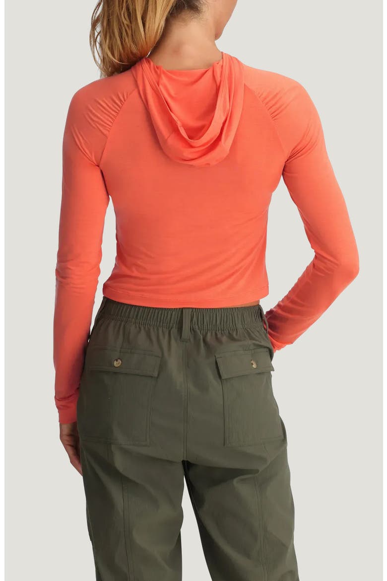 Elevate Fitted Lightweight Performance Hoodie, Alternate, color, FLAMINGO