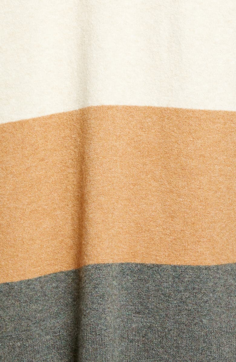 Madewell Kent Colorblock Cardigan, Alternate, color, Antique Cream