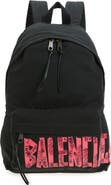 Balenciaga Tape Type Logo Canvas Backpack
