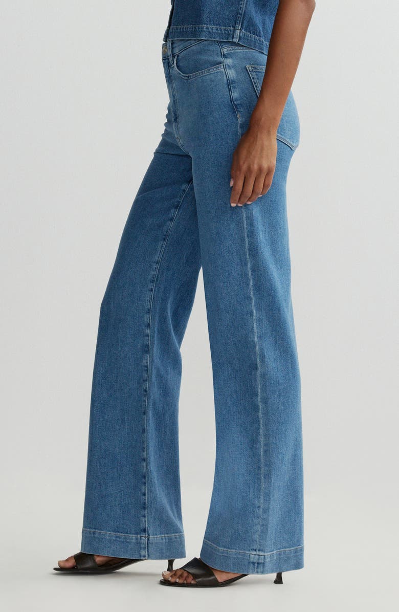 DL1961 Karmine Refined High Waist Wide Leg Jeans, Alternate, color, Terra Blues Aura