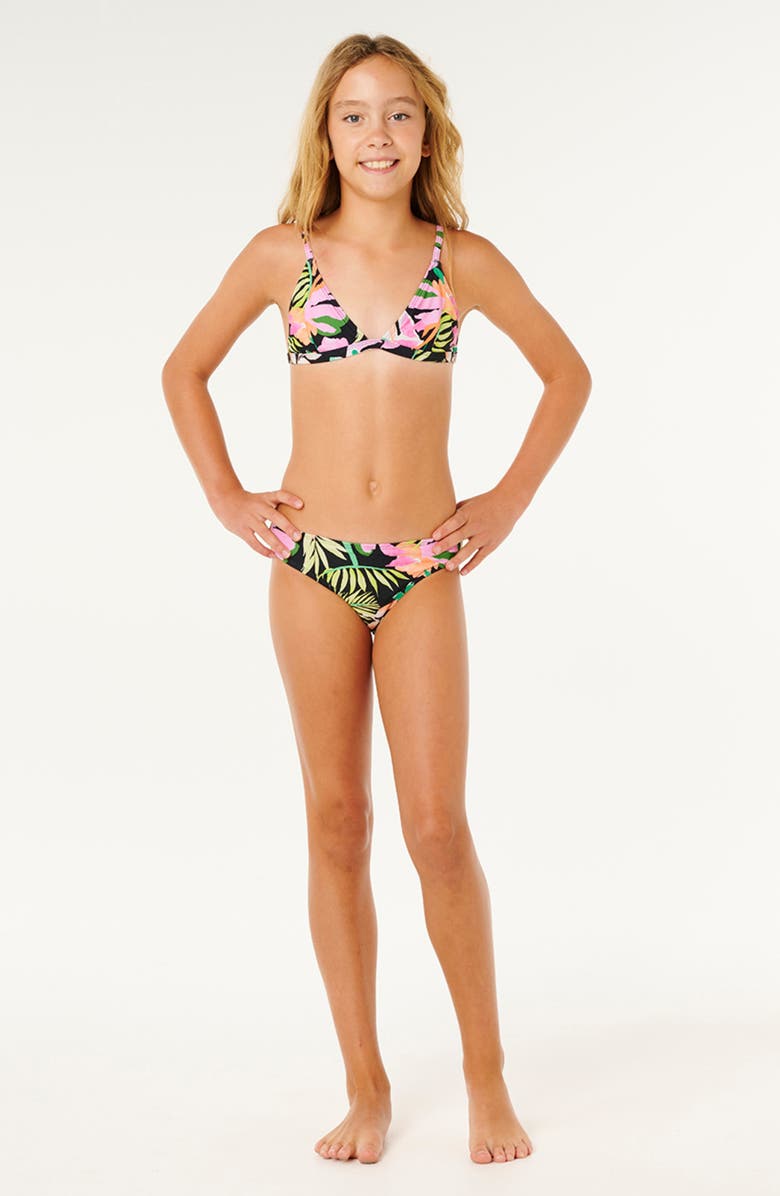 Rip Curl Kids' Molokai Two-Piece Swimsuit, Alternate, color, Black
