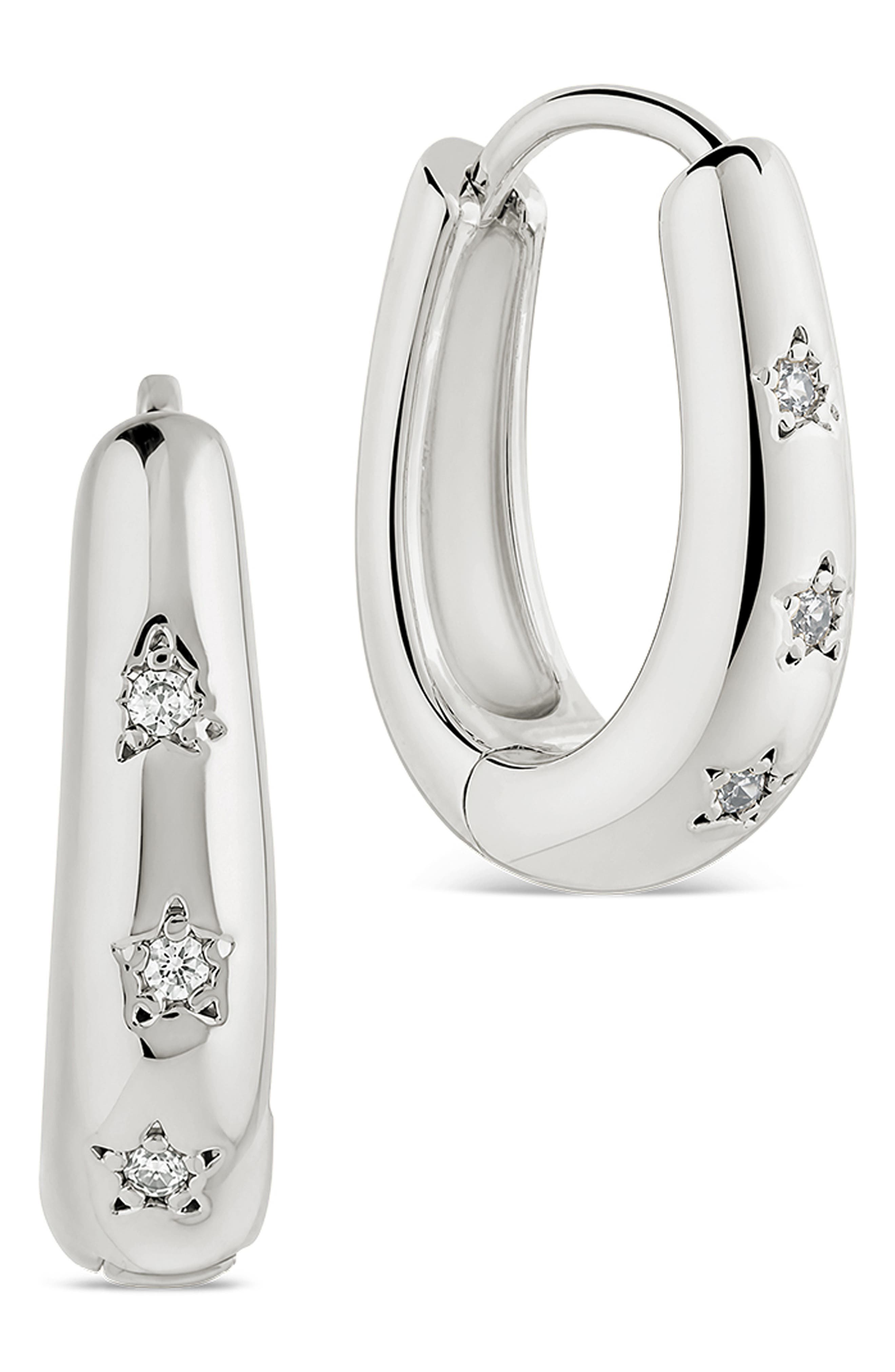 Classic Mini Cubic Zirconia Hoop Earrings