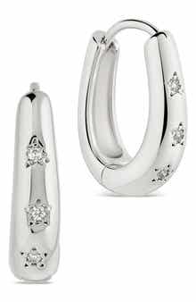 Classic Mini Cubic Zirconia Hoop Earrings
