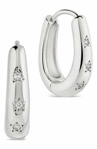 Classic Mini Cubic Zirconia Hoop Earrings