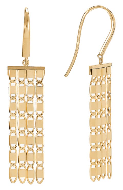 14K Gold Malibu Duster Drop Earrings