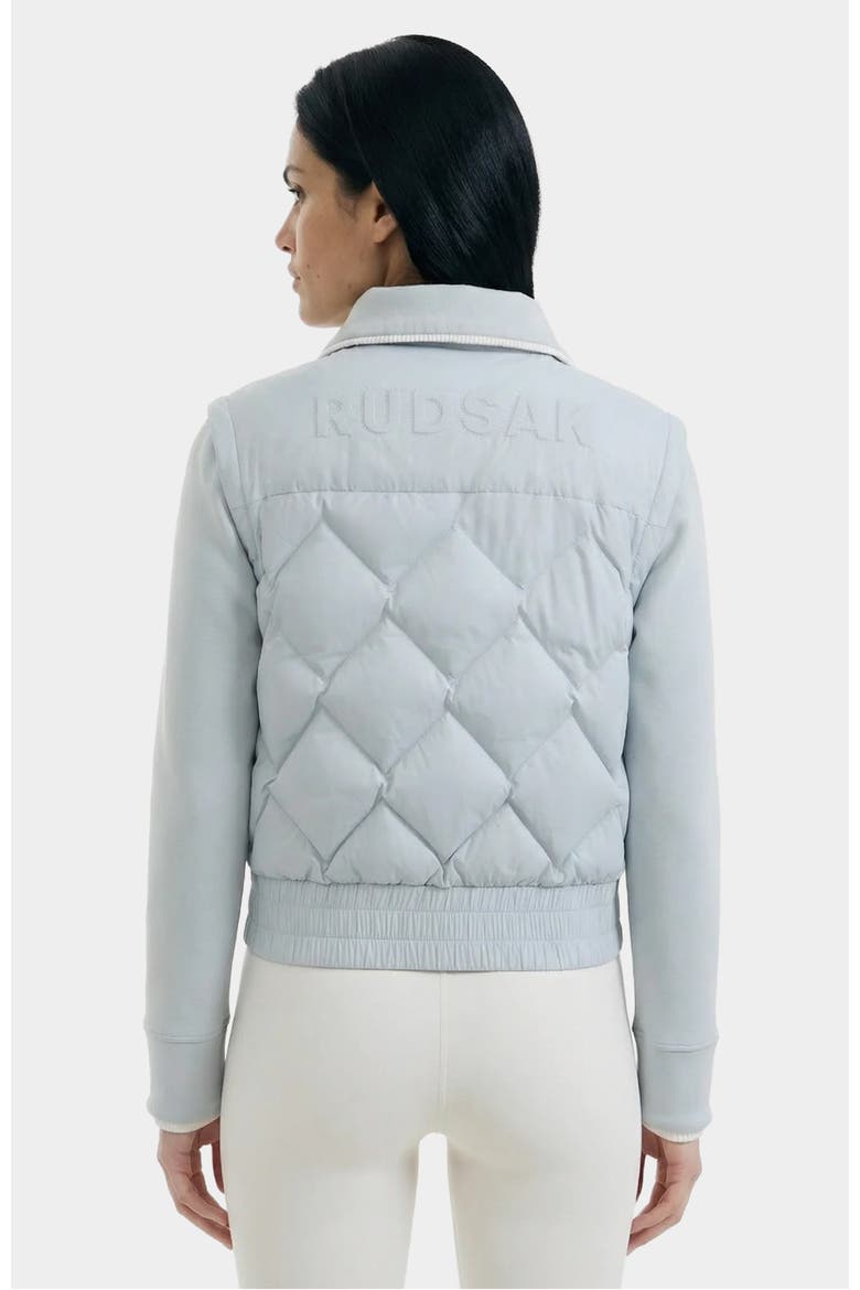 Prisa Quilted Light Down Jacket With Removable Sleeves, Alternate, color, Powder Blue